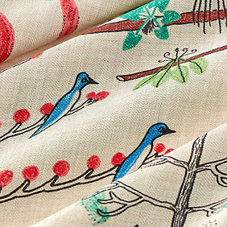 Cinq Forets Primaires shawl 140 | Hermès USA